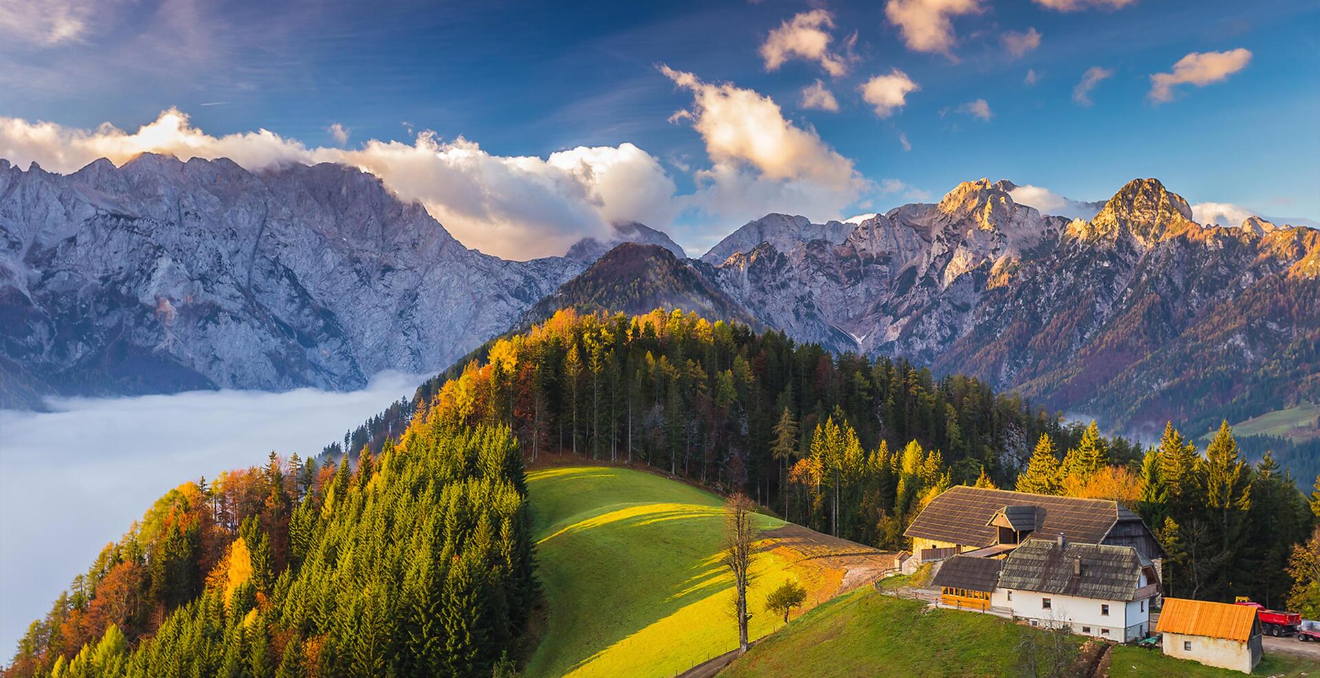 Slovinsko Kamnicko-Savinjské Alpy Logarská dolina