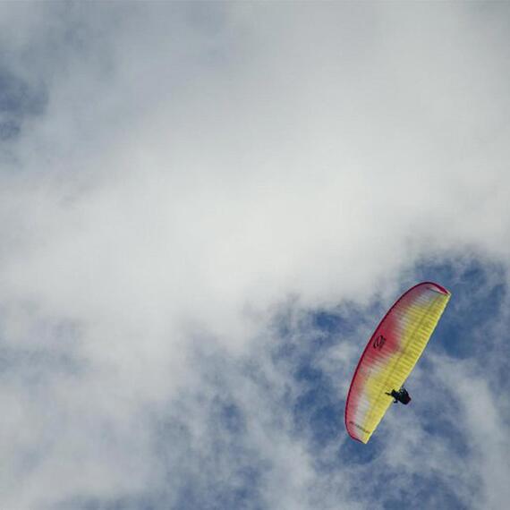 Slovinsko paragliding Údolí řeky Soči